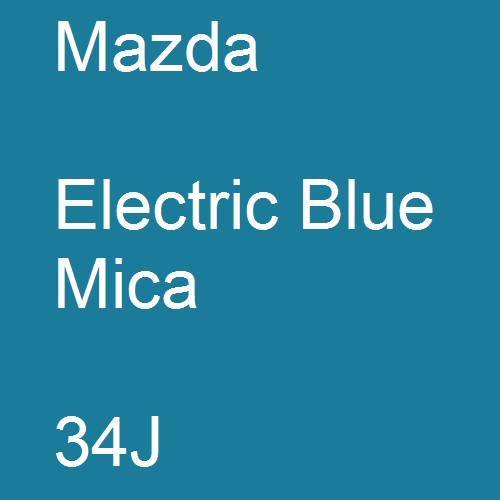 Mazda, Electric Blue Mica, 34J.